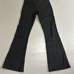 Cute Teens Flared Black Leggings